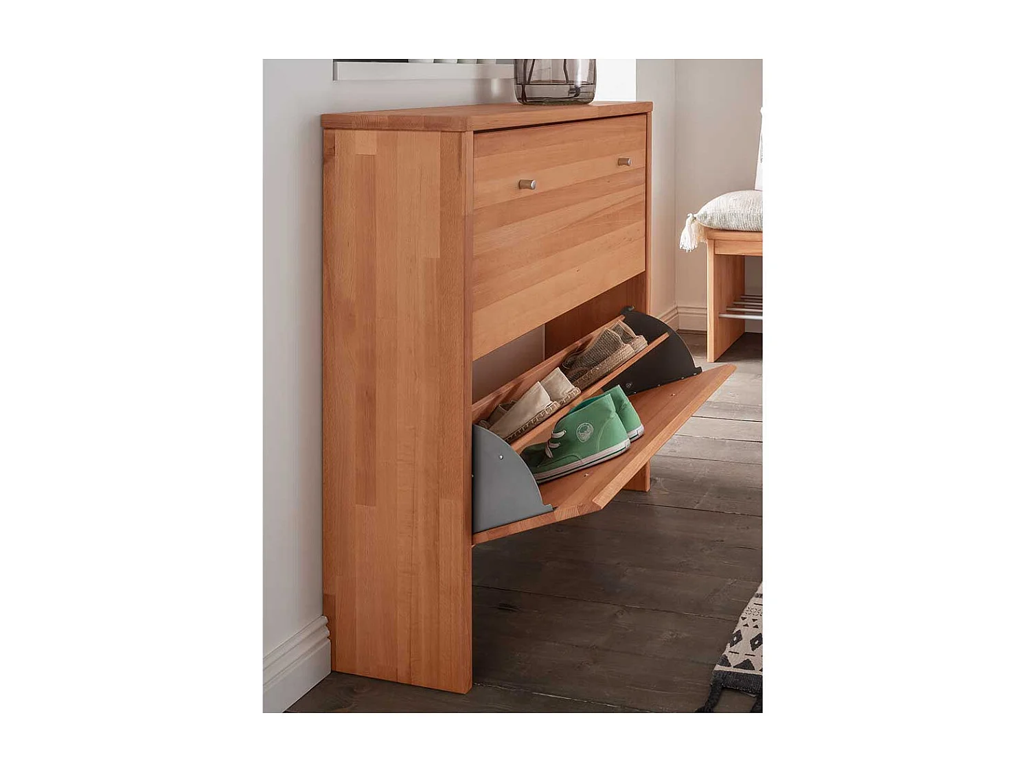 Schuhklapper aus Buche Massivholz modernem Design