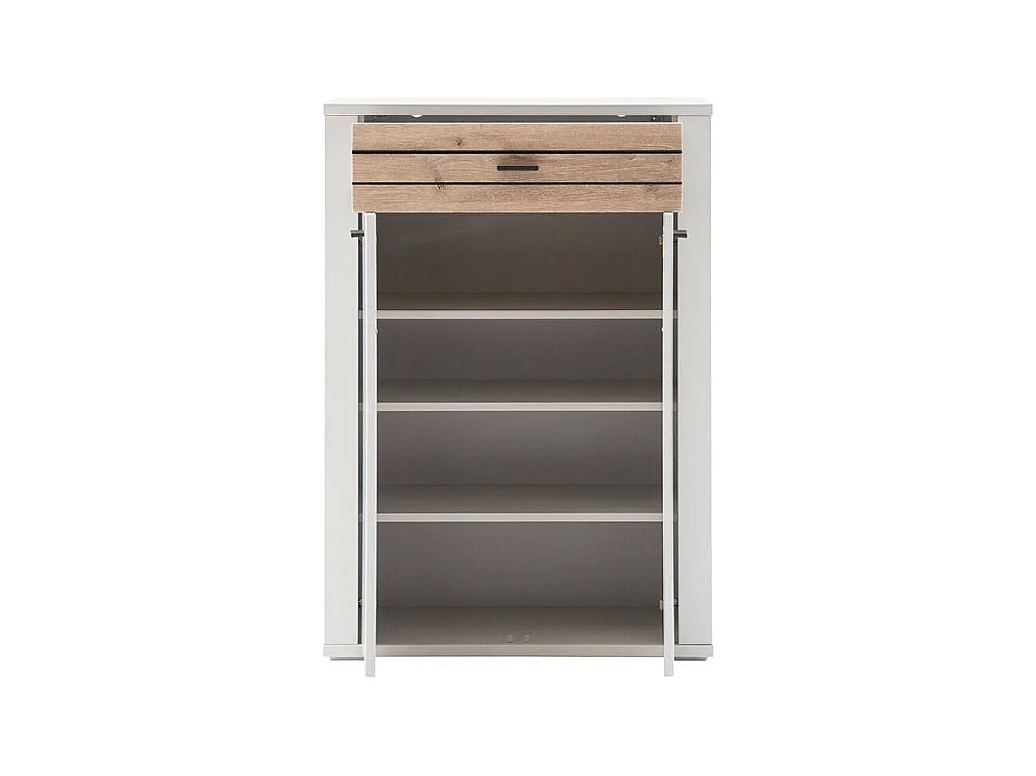 Schuhschrank Garderobenschuhschrank mit einer Schublade und Drehtüren