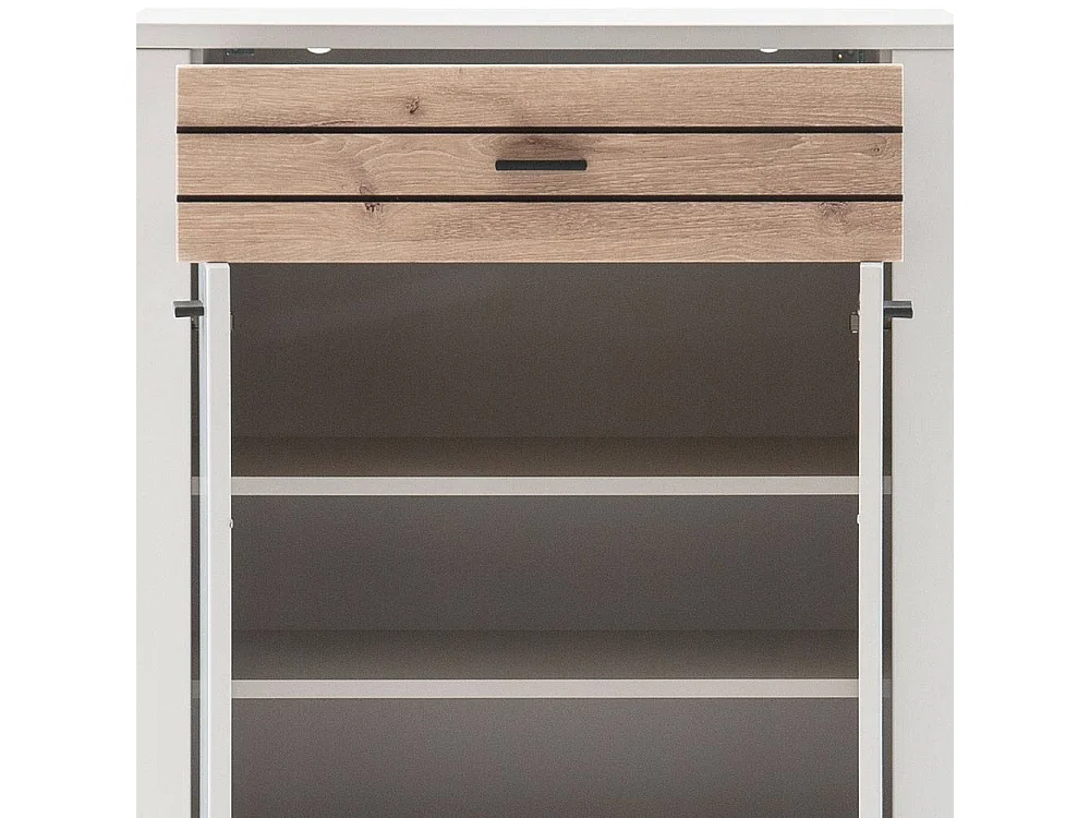 Schuhschrank Garderobenschuhschrank mit einer Schublade und Drehtüren