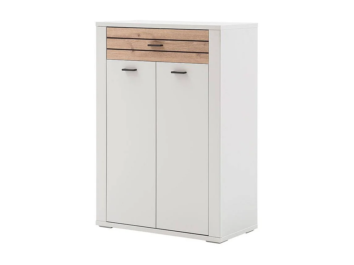 Schuhschrank Garderobenschuhschrank mit einer Schublade und Drehtüren