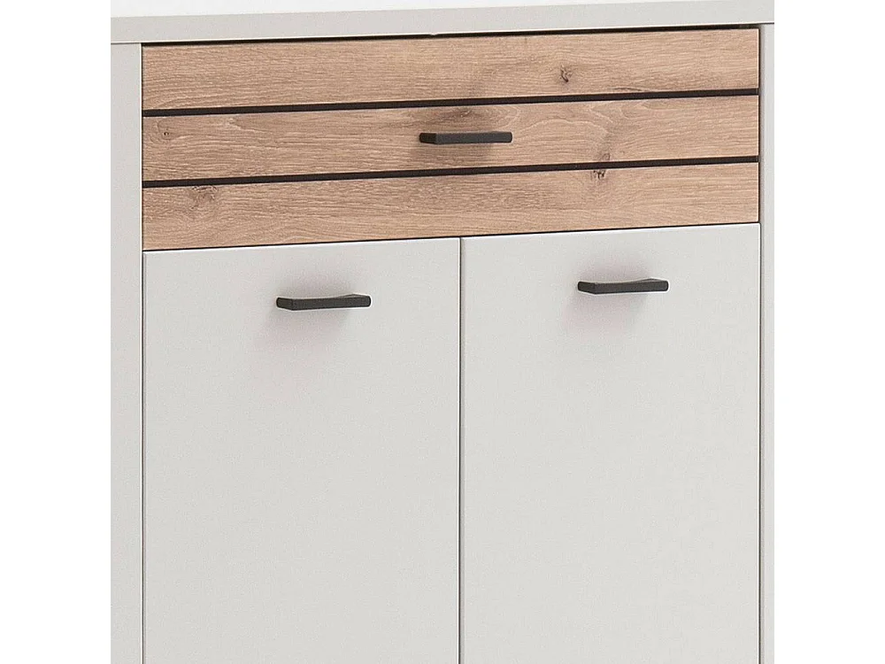 Schuhschrank Garderobenschuhschrank mit einer Schublade und Drehtüren