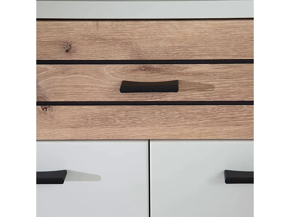 Schuhschrank Garderobenschuhschrank mit einer Schublade und Drehtüren