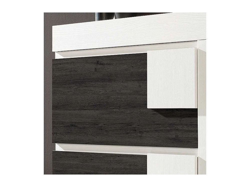 Schuhklapper in Schwarzgrau und Weiß 90 cm breit