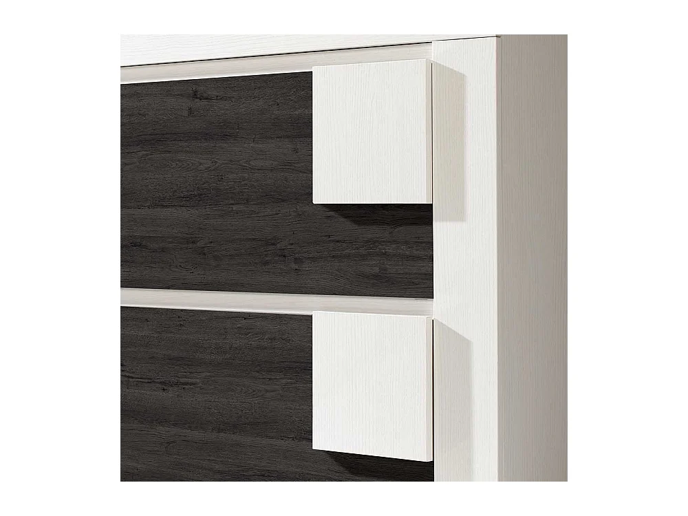 Schuhklapper in Schwarzgrau und Weiß 90 cm breit