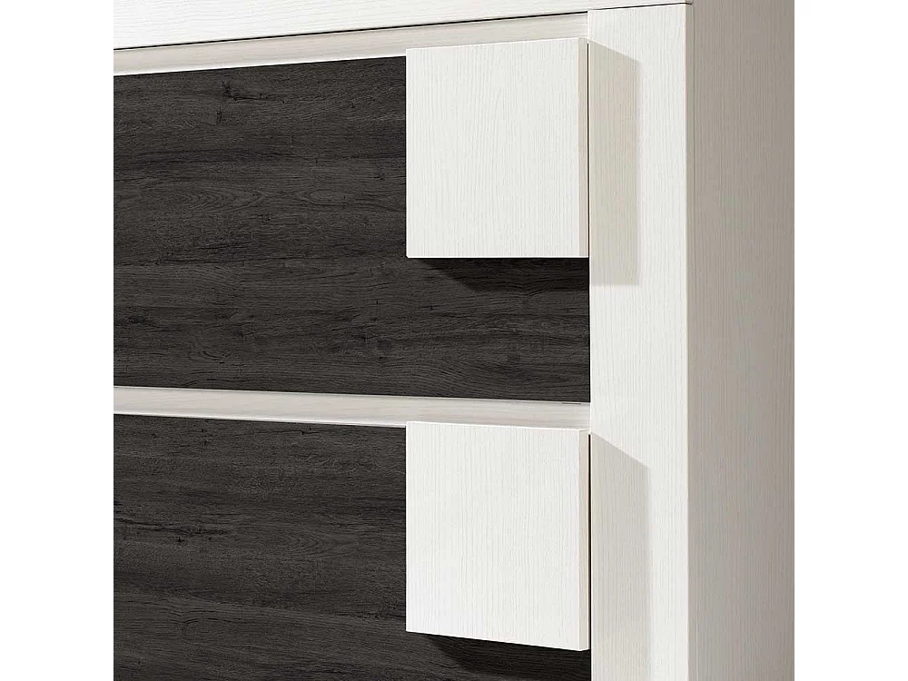 Schuhklapper in Schwarzgrau und Weiß 90 cm breit