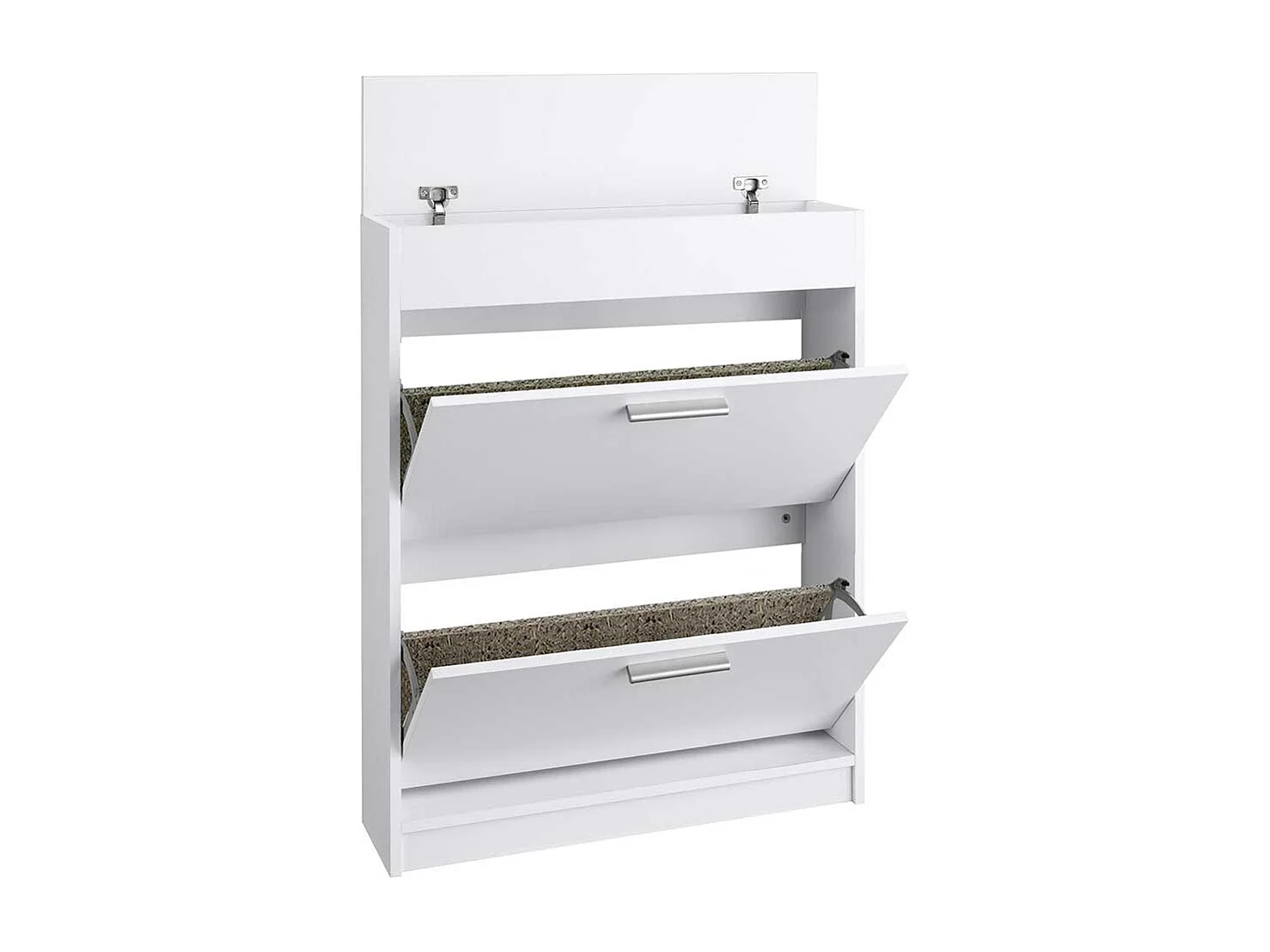 Weißer Schuhkipper mit zwei Schuhwalzen 95 cm hoch