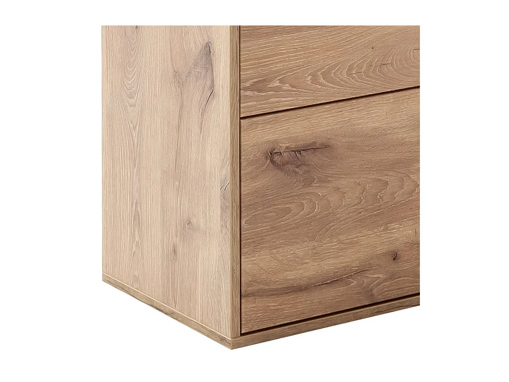 Schuhschrank Schuhklappenschrank mit LED Beleuchtung in Wildeichefarben