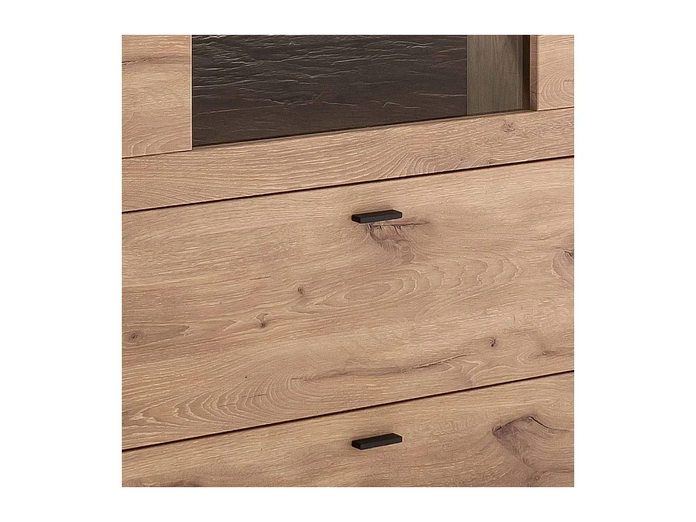 Schuhschrank Schuhklappenschrank mit LED Beleuchtung in Wildeichefarben