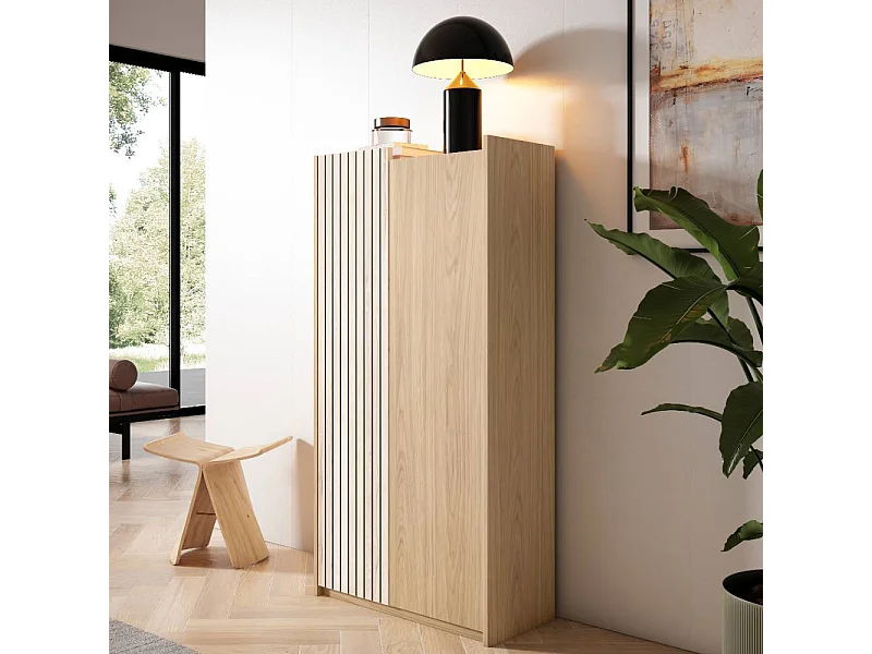 Garderobenschuhschrank Schuhgarderobe in modernem Design 130 cm hoch