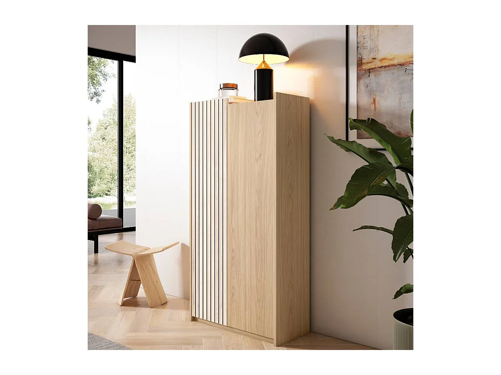 Garderobenschuhschrank Schuhgarderobe in modernem Design 130 cm hoch