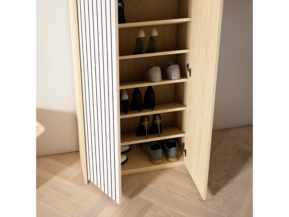 Garderobenschuhschrank Schuhgarderobe in modernem Design 130 cm hoch