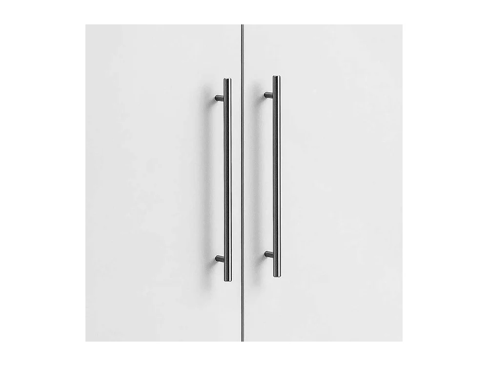 Garderobenschuhschrank in Weiß Stangen Schuhablage