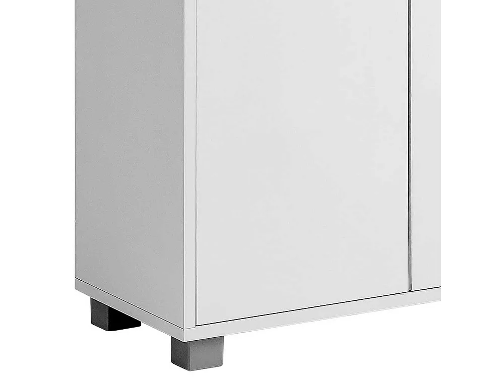 Garderobenschuhschrank in Weiß Stangen Schuhablage