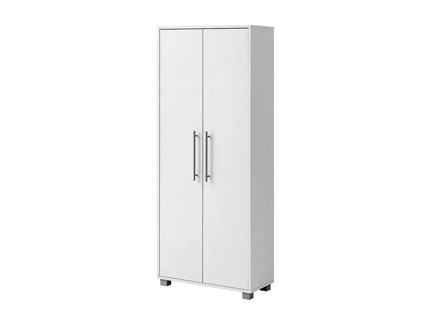 Garderobenschuhschrank in Weiß Stangen Schuhablage