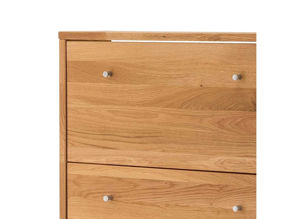 Schuh Klappenschrank aus Wildeiche Massivholz 3 Klappen