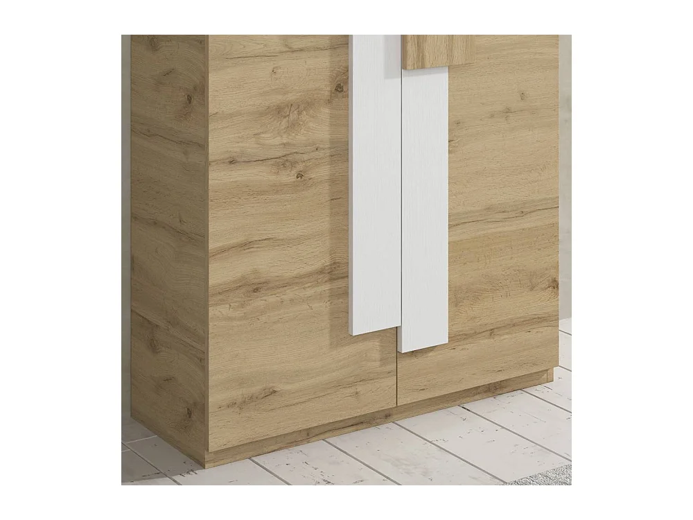 Schuh Schrank Schuhgarderobe 2 türig in Wildeichefarben