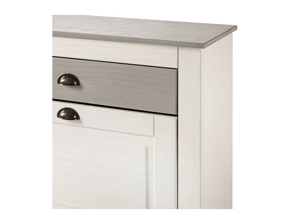 Schuhschrank Schuh Schrank mit einer Schublade und Metallgriffen