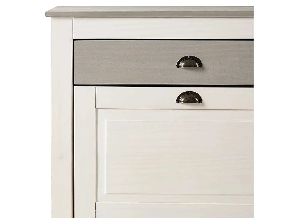 Schuhschrank Schuh Schrank mit einer Schublade und Metallgriffen