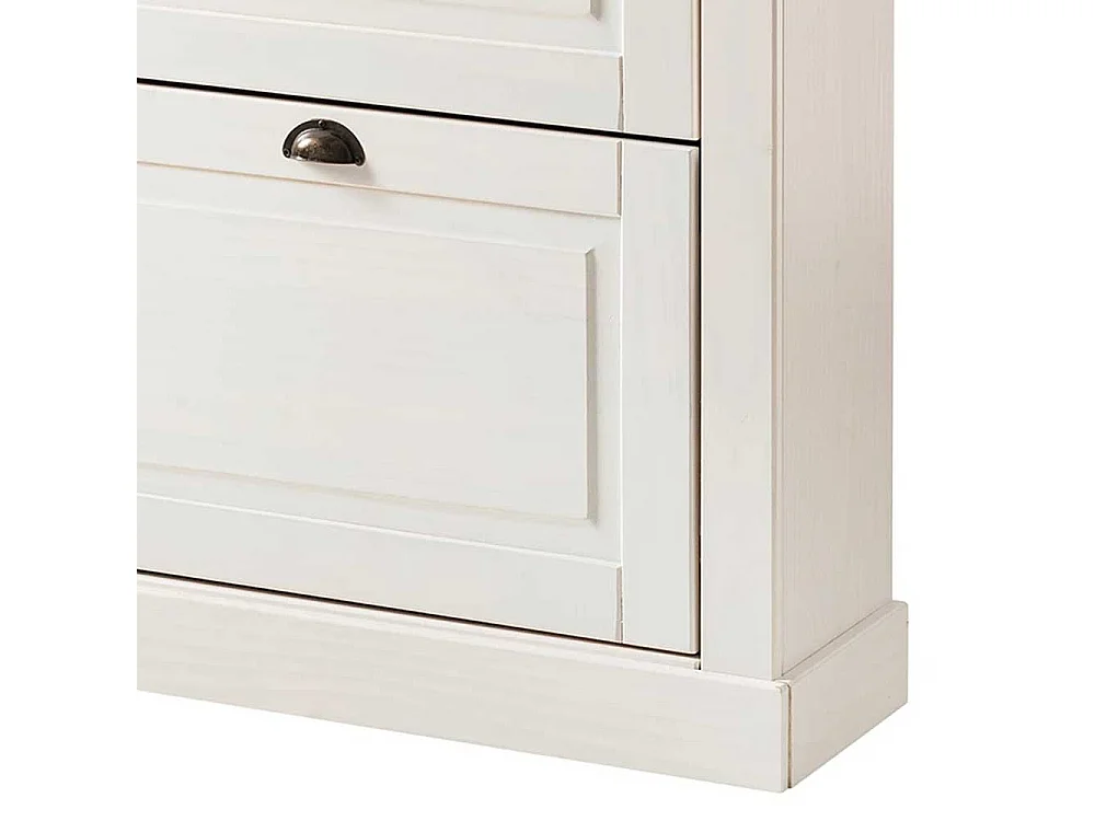 Schuhschrank Schuh Schrank mit einer Schublade und Metallgriffen