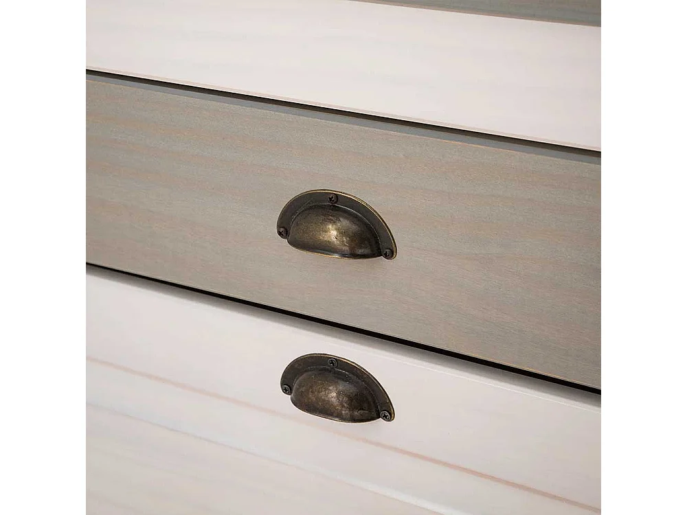 Schuhschrank Schuh Schrank mit einer Schublade und Metallgriffen