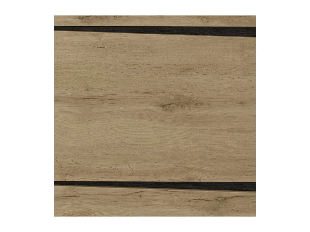 Schuhklappenschrank in Wildeichefarben und Schwarz 65 cm breit