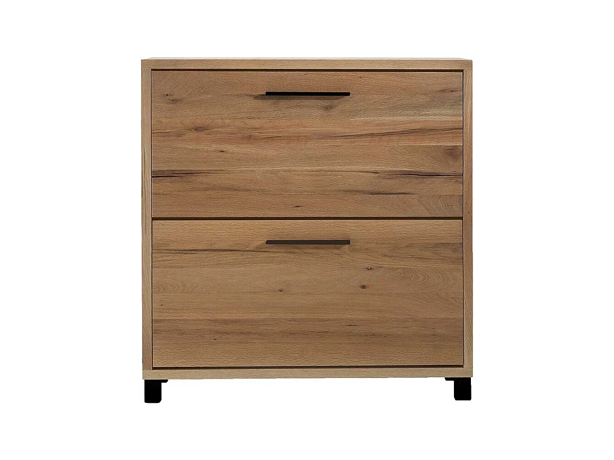 Garderobenschuhschrank aus Eiche Massivholz geölt