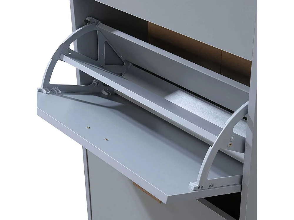 Schuhschrank Schuh Klappschrank mit Vierfußgestell im Skandi Design