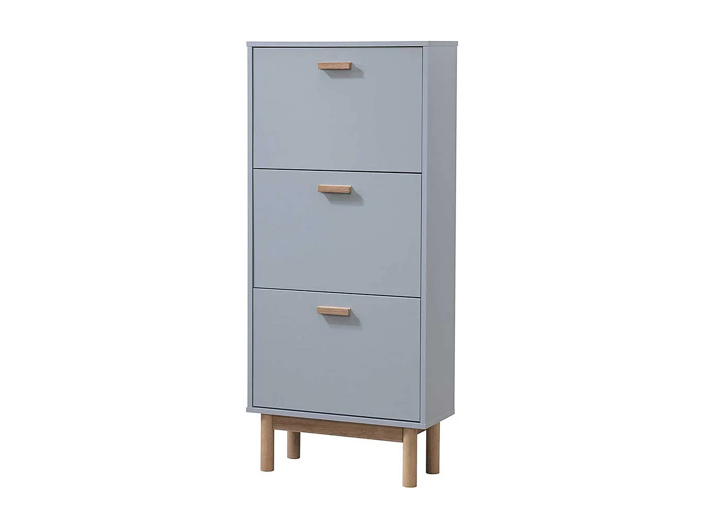 Schuhschrank Schuh Klappschrank mit Vierfußgestell im Skandi Design