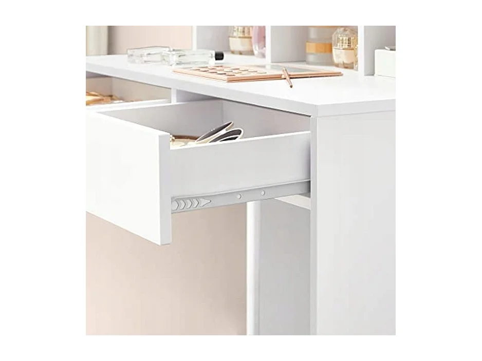 Tocador Valora blanco con espejo y luces LED | Escandinavo