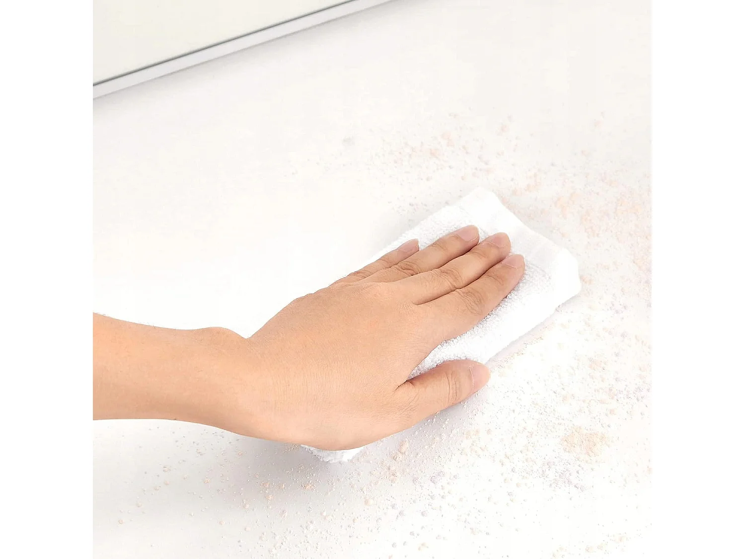 Coiffeuse Valora blanche avec miroir et éclairage LED | Style scandinave