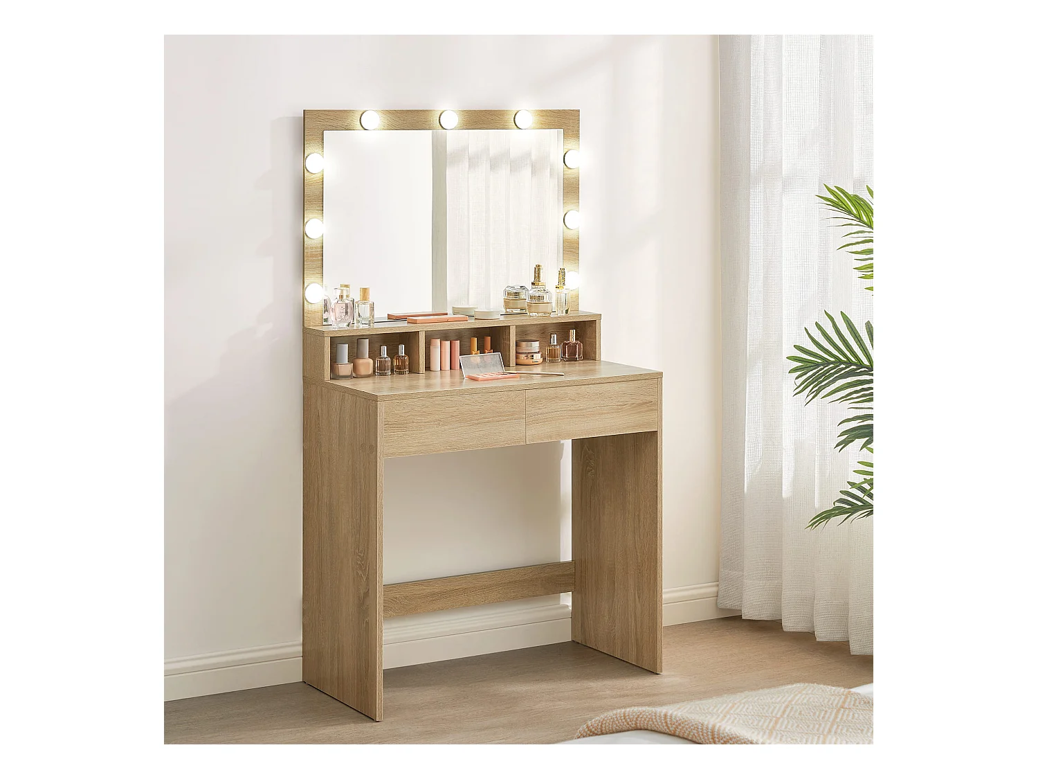 Valora YOL Frisiertisch Sonoma-Eiche mit Schublade Schlafzimmer