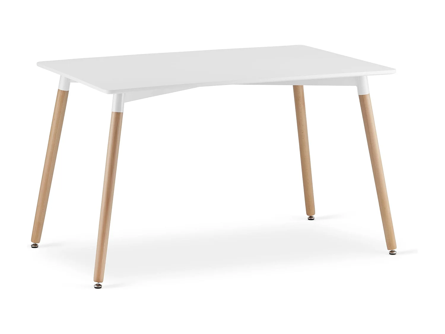 Ensemble Valora – Table YURO blanche 120x80 + 4 chaises blanches OSAKA
