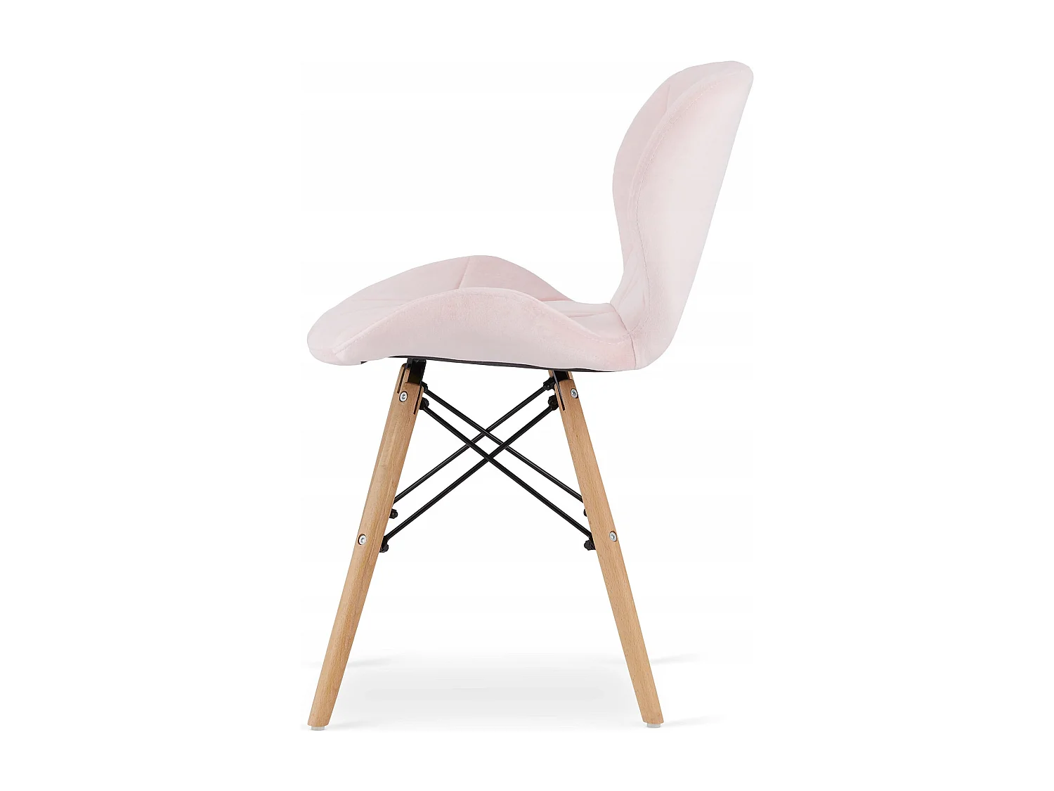 Table rectangulaire Valora YURO 120x80 blanche + 4 chaises WAKO roses