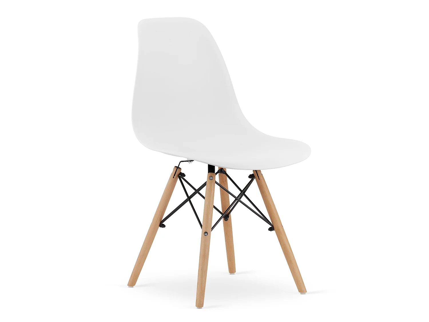 Valora Eettafelset | KOVA 80cm Witte Ronde Tafel + 4 OSAKA Witte Stoelen