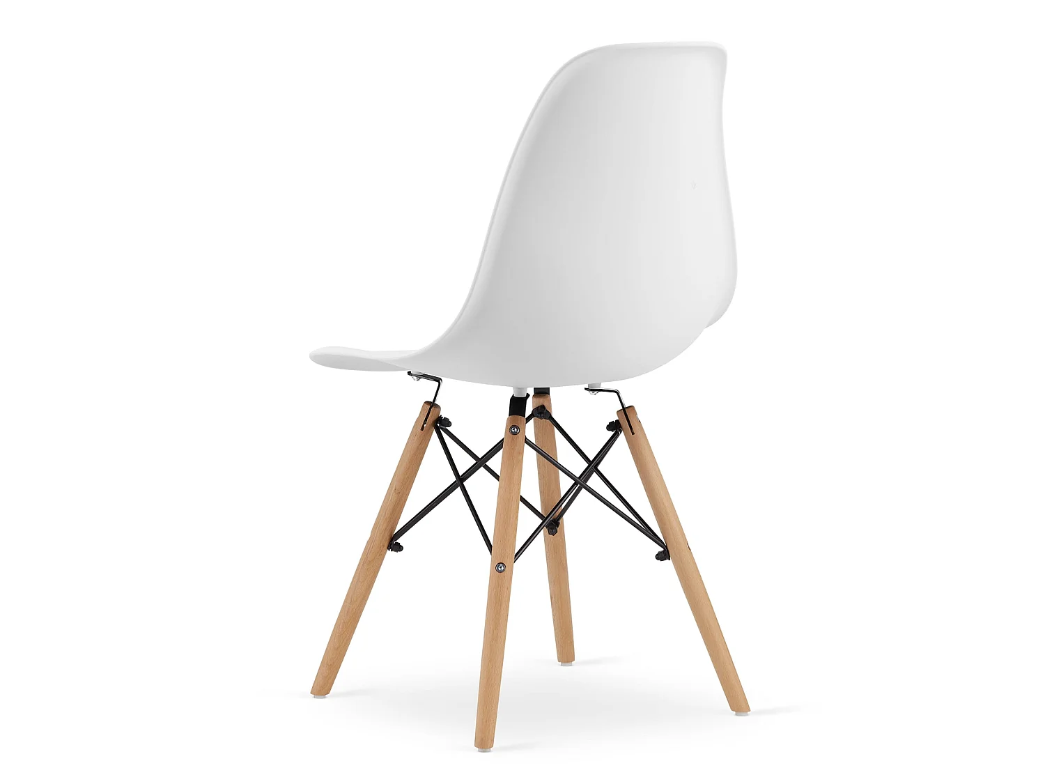 Valora Eettafelset | KOVA 80cm Witte Ronde Tafel + 4 OSAKA Witte Stoelen