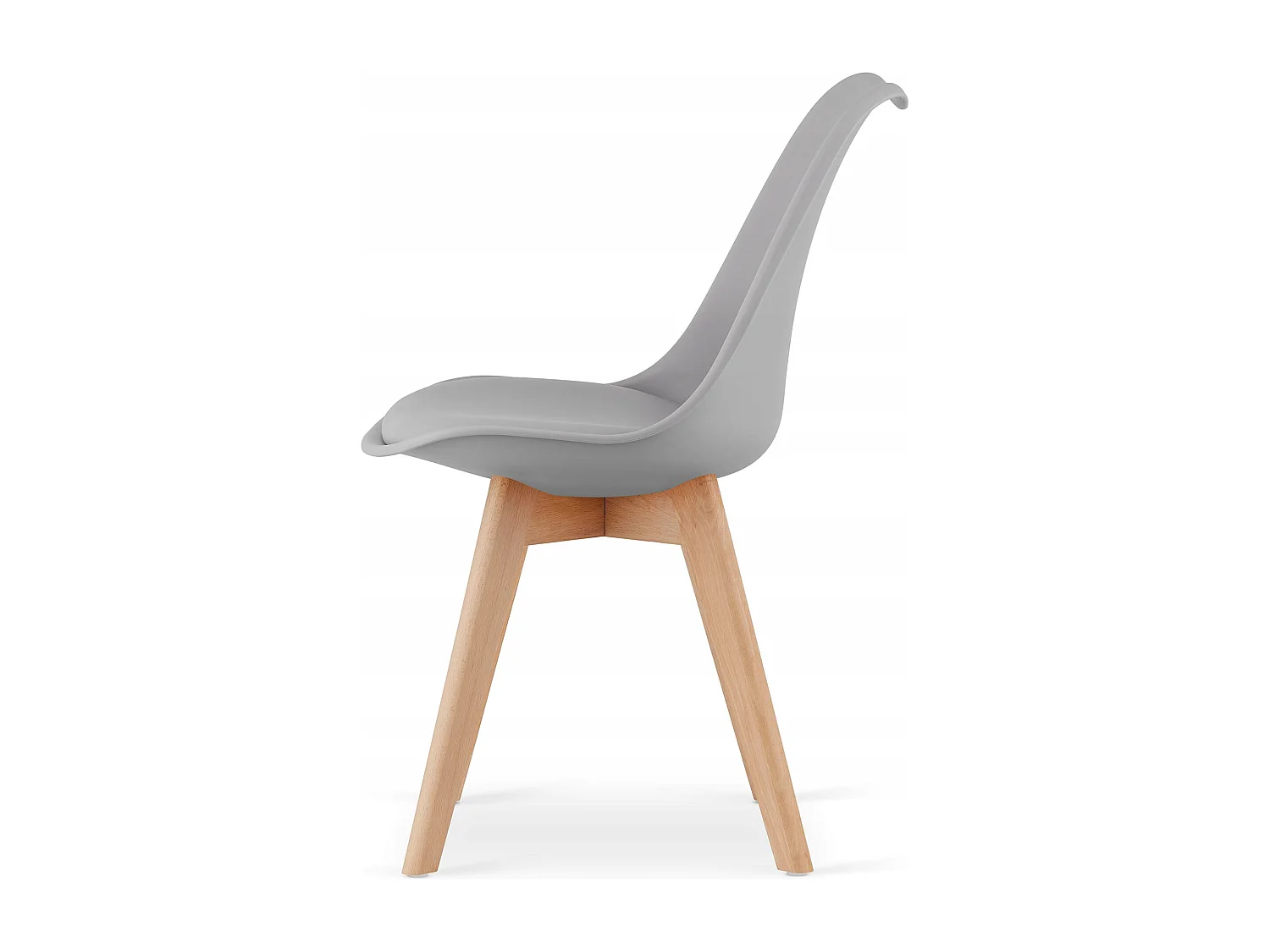 Table ronde Valora KOVA Ø80 blanche + 4 chaises RIKX grises