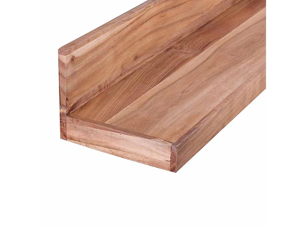 Wandboard aus Akazie Massivholz natur