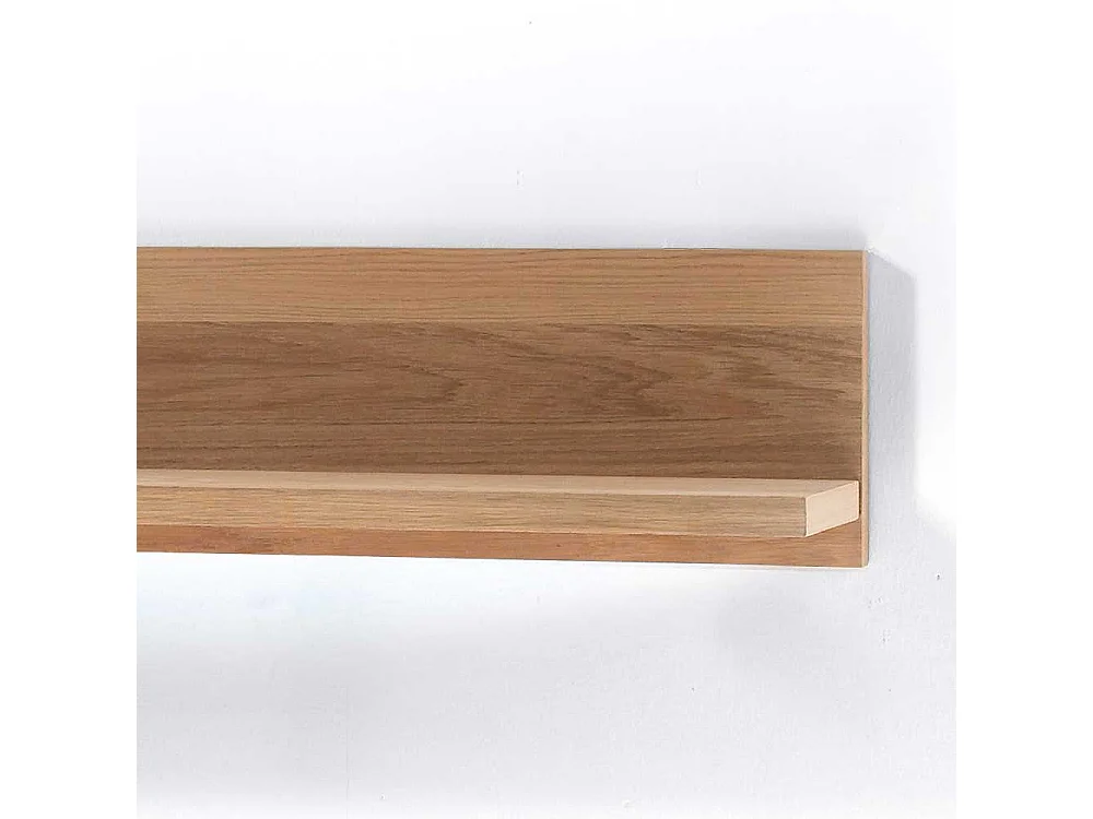 Wandregal in Asteiche Bianco furniert Landhausstil