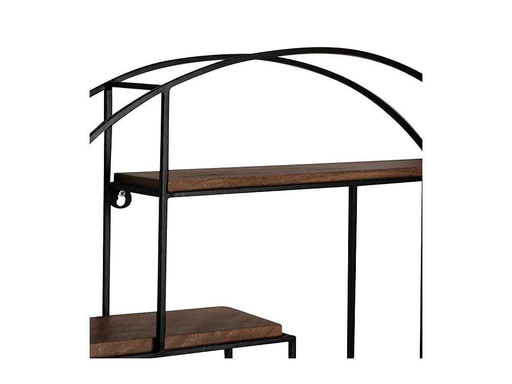 Wandregal Wandhängeregal in runder Form im Industry und Loft Stil