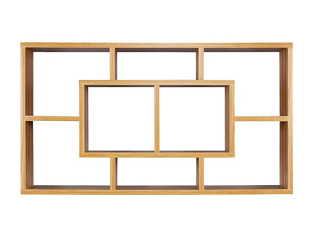 Wandhängeregal modern in Buchefarben 85x48x16 cm