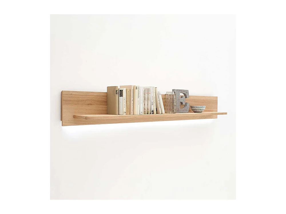 Wohnzimmer Wandboard mit Eiche Bianco furniert 180 cm breit