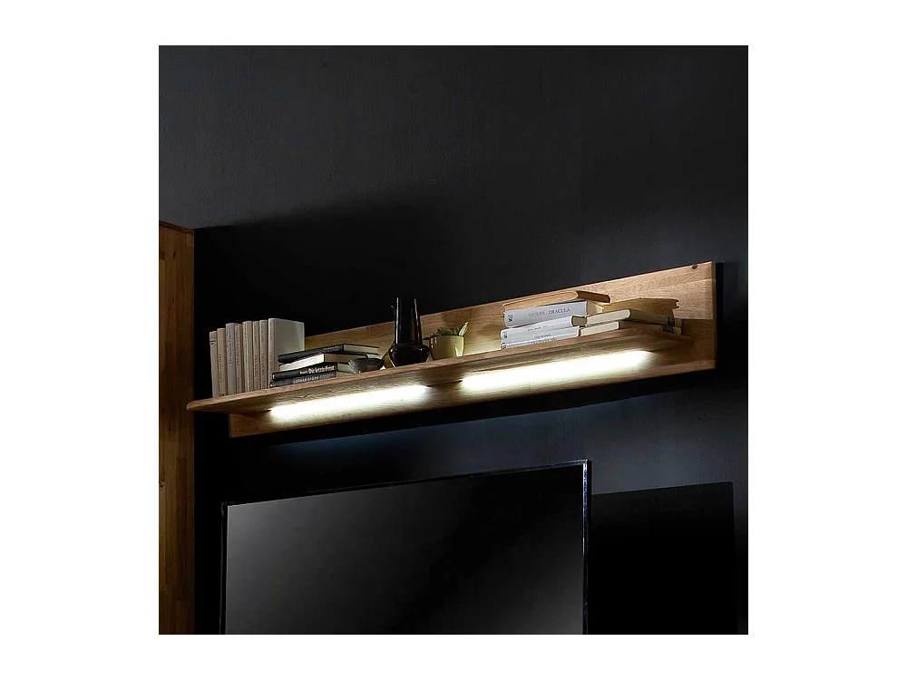 Wandboard massiv in Eiche Bianco 150 cm breit