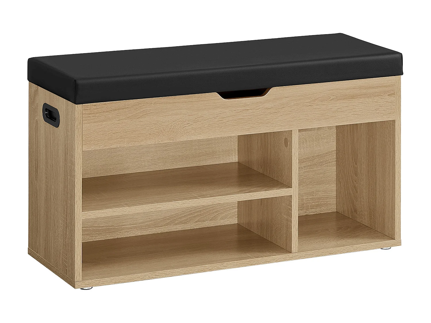 Valora Sapateira com Assento e Armazenamento – Sonoma Black PU