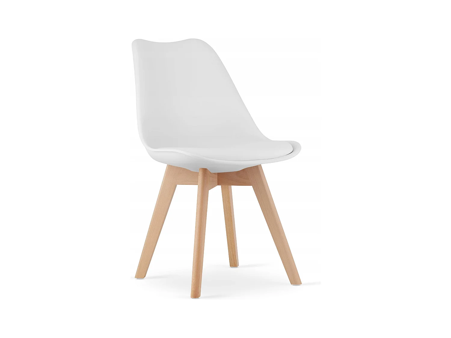 Valora YURO Rechteckiger Tisch 120x80 Weiß + 4 RIKX Weiße Stühle