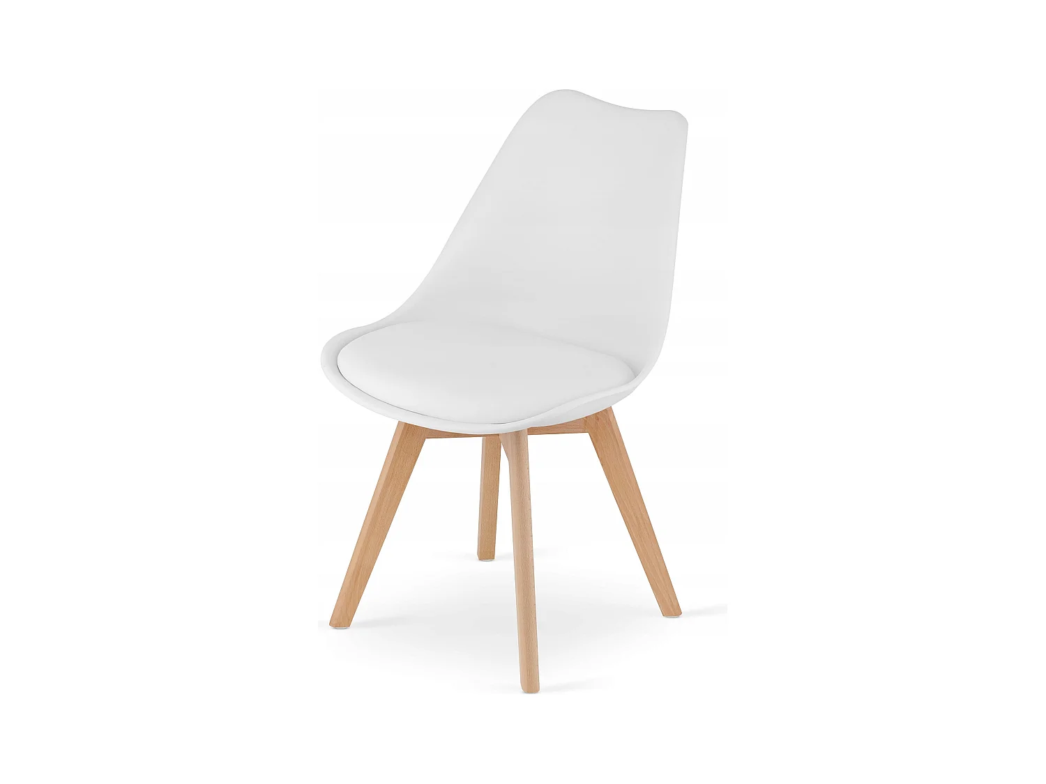 Valora YURO Rechteckiger Tisch 120x80 Weiß + 4 RIKX Weiße Stühle