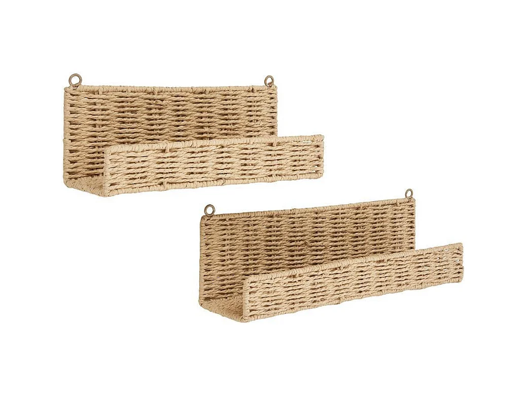 Wandboard H�ngeregal in Beige und rechteckiger Form (zweiteilig)