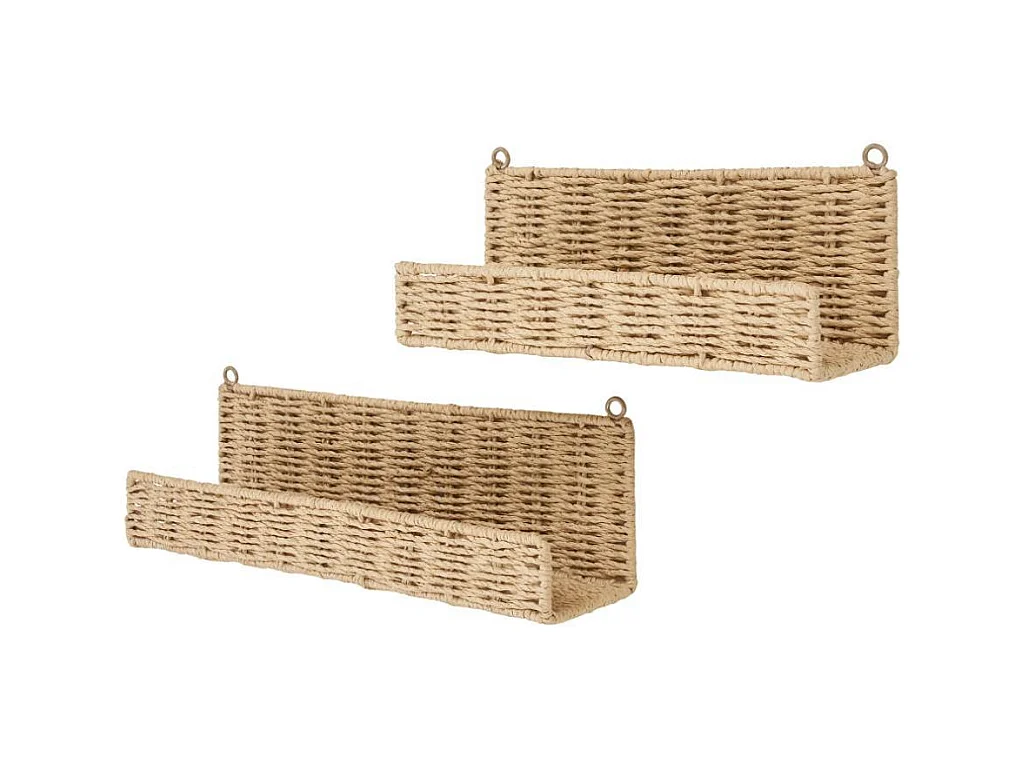Wandboard H�ngeregal in Beige und rechteckiger Form (zweiteilig)