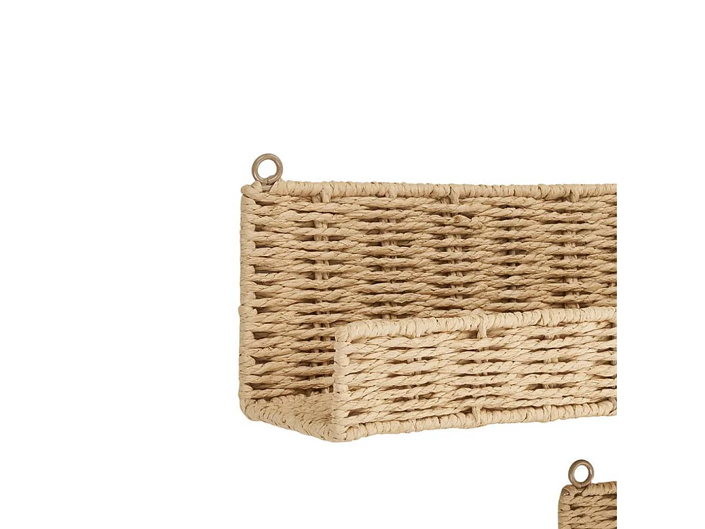 Wandboard Hängeregal in Beige und rechteckiger Form (zweiteilig)