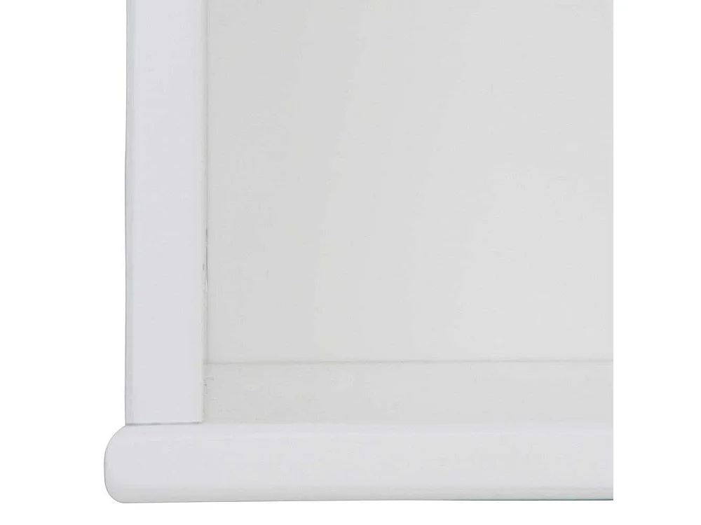 Wandhängeregal in Weiß Kiefer Massivholz