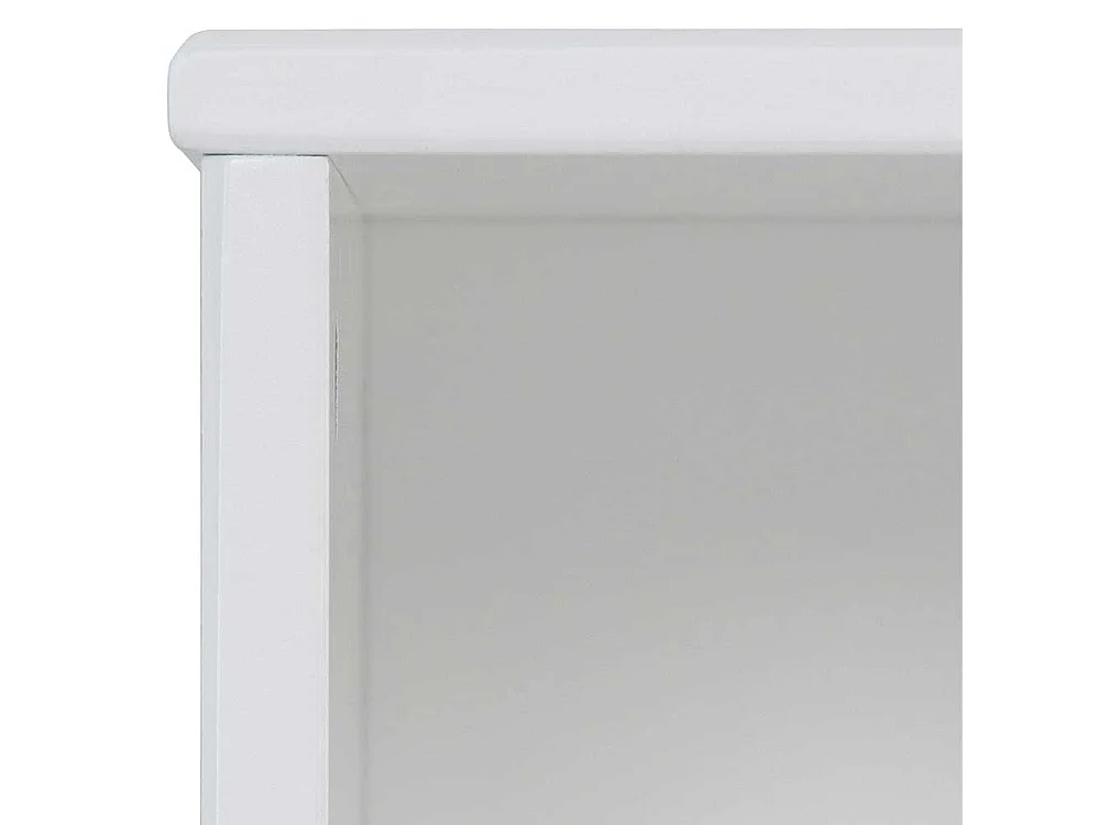 Wandhängeregal in Weiß Kiefer Massivholz